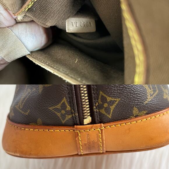 Authentic Louis Vuitton Alma Satchel Handbag Monogram VI0963 - Picture 13 of 15
